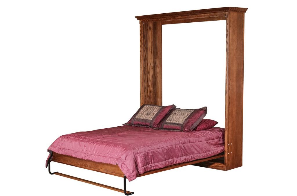 Mission Open Queen Murphy Bed: 73W X 92H X 15D/ Bed Extends 89 From Wall